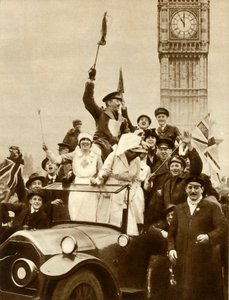 Waffenstillstandstag, London, 11. November 1918 von Unbekannt