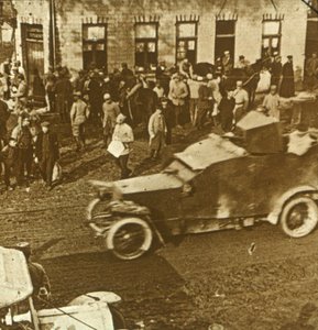 Gepanzertes Auto, Frankreich, ca. 1916-1918 von Unbekannt