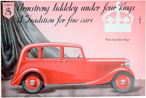 Armstrong Siddeley Motors Werbung, 1937 von Unbekannt