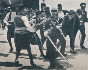 Verhaftung von Gavrilo Princip, Mörder von Erzherzog Franz Ferdinand, 1914 von Unbekannt