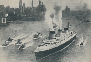 Ankunft der Normandie in New York, 1936