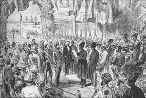 Ankunft des Prinzen von Wales in Bombay, Indien, am 8. November 1875, 1908