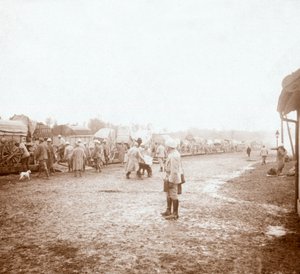 Ankunft in Revigny, Nordfrankreich, ca. 1914-1918