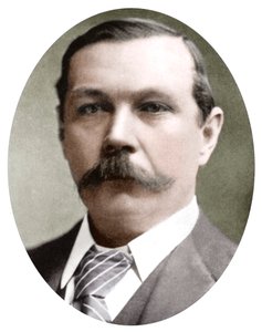 Arthur Conan Doyle, schottischer Schriftsteller, um 1900
