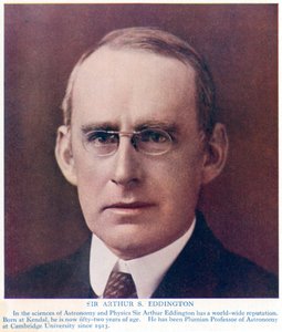 Arthur Stanley Eddington 1882-1944, britischer Astronom und Physiker, um 1934 von Unbekannt
