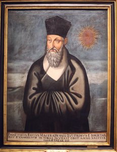 Asian Civilisations Museum. Christentum in Asien: Heilige Kunst und visueller Glanz. Porträt von Matteo Ricci (Ein italienischer Jesuit, der den größten Teil seines Lebens damit verbrachte, das Christentum nach China zu bringen). Emmanuele Pereira (You Wen