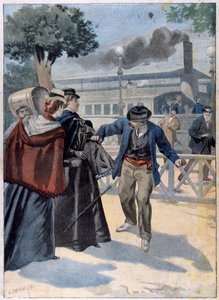 Ermordung von Elisabeth von Bayern durch Luigi Lucheni
