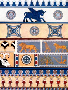 Assyrisches Ziegel- und Fliesendesign, 1933-1934