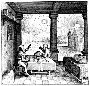 Astrologen bereiten ein Horoskop vor, 1617-1619