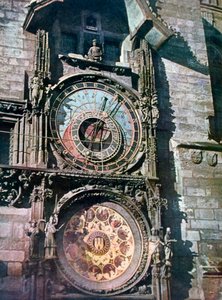 Astronomische Uhr, Altes Rathaus, Prag, Tschechische Republik, 1943