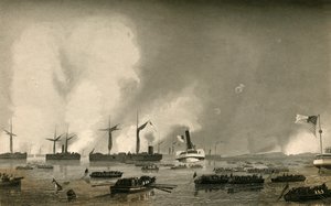 Angriff auf Roanoke Island - Landung der Truppen, 1878