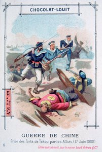 Angriff auf die Forts von Taku durch die Alliierten, Boxeraufstand, China von Unbekannt