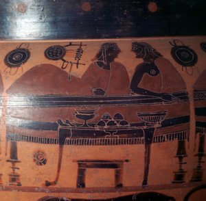 Attisch rotfigurige griechische Vase, 6. Jahrhundert v. Chr. von Unbekannt