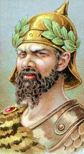 Attila ca. 406-453, König der Hunnen ab 434, 19. Jahrhundert von Unbekannt