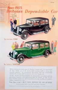 Austin Auto Werbung