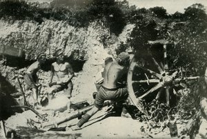 Australische Kanoniere auf der Halbinsel Gallipoli, 1919
