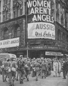 Australische Soldaten auf ein paar Tage Urlaub in London, 1940 von Unbekannt