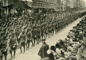 Australische Truppen, Melbourne, Erster Weltkrieg, ca. 1915, ca. 1920 von Unbekannt