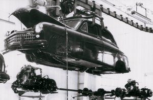 Automobilindustrie der spanischen Marke Seat in Barcelona, 02.06.1953 von Unbekannt