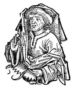 Averroes Ibn Rushd 1126-1198, bedeutender mittelalterlicher islamischer Philosoph, 1493 von Unbekannt