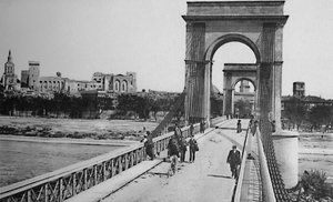 Avignon - Hängebrücke, um 1925
