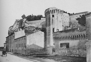 Avignon - Die Felsen und Doms und die Stadtmauern, ca. 1925 von Unbekannt