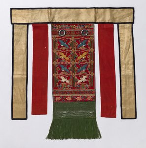 Rückenschürze für das königliche Zeremonialgewand, späte 1800er-frühe 1900er von Unbekannt