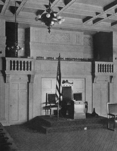 Balkon und Podium im Logenraum des Freimaurertempels, Birmingham, Alabama, 1924 von Unbekannt