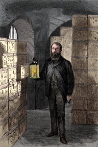 Banknotenlager in den Tresoren der Bank of England von Unbekannt