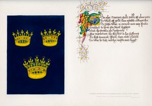 Banner und Gedicht, 15. Jahrhundert, 1840 von Unbekannt