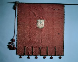 Banner mit Medaillons der Passion Christi, 1700er Jahre von Unbekannt