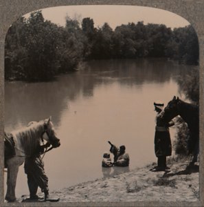 Taufe im Jordan, ca. 1900 von Unbekannt