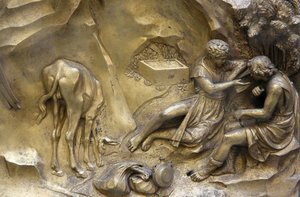 Baptisterium San Giovanni. Paradiespforte. Kain und Abel, Florenz, Italien von Unbekannt