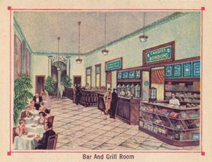Bar und Grillraum - Hotel Florida - Havanna - Kuba von Unbekannt