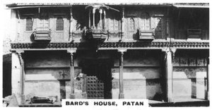 Haus der Barden, Patan, Indien, ca. 1925 von Unbekannt
