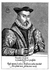 Barnabe Brisson, französischer Philologe und Jurist des 16. Jahrhunderts von Unbekannt