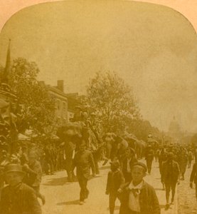 Barnums Parade, Penn. Ave. Washington D.C., spätes 19. - frühes 20. Jahrhundert