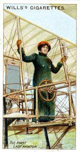 Baroness Raymonde Delaroche, erste Frau mit Pilotenschein, 1909 von Unbekannt