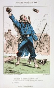 Bataillon de Guerre de la Garde Nationale, Belagerung von Paris, 1870-1871