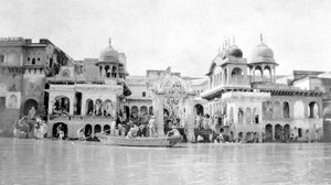 Badestellen, Mathura, Indien, 1916-1917 von Unbekannt