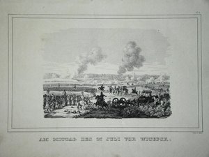 Schlacht zwischen russischen Truppen und französischer Kavallerie bei Ostrovno, 25.-26. Juli 1812 von Unbekannt