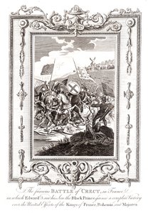 Schlacht von Crécy in Frankreich, 1346