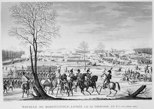 Schlacht von Hohenlinden, 3. Dezember, 1800 von Unbekannt