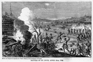 Schlacht von St. Foye, 28. April 1760, 1877 von Unbekannt