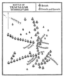 Schlacht von Trafalgar, 1805 von Unbekannt