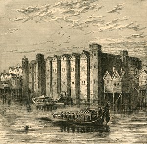 Baynards Castle, aus einer Ansicht veröffentlicht 1790
