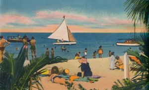 Strand bei Pradomar, 20 Minuten von Barranquilla, um 1940er von Unbekannt
