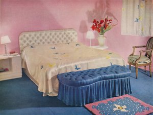 Schlafzimmer entworfen von Green and Abbott, Ltd., 1939 von Unbekannt