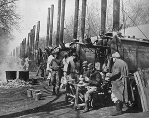 Hinter den französischen Linien, Feldküchen der französischen Armee