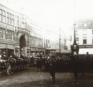 Belgische Truppen, Aachen, Deutschland, um 1914-1918